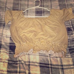 Striped mustered top